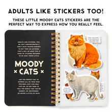 Load image into Gallery viewer, Moody Cats Sticker Book - Indie Indie Bang! Bang!