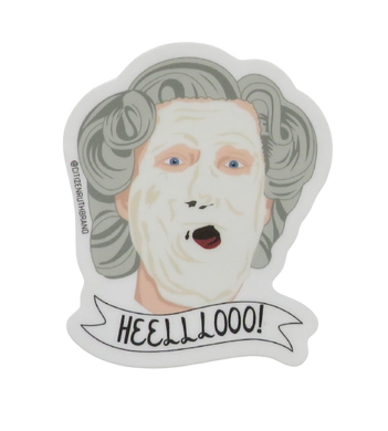 Mrs. Doubtfire Helllooo Sticker - Indie Indie Bang! Bang!