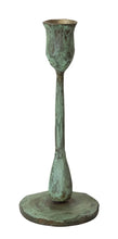 Load image into Gallery viewer, Brass Patina Iron Taper Candle Holders