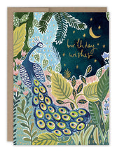 Load image into Gallery viewer, Peacock Birthday Wishes Card - Indie Indie Bang! Bang!