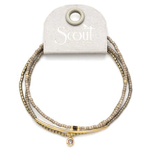 Load image into Gallery viewer, Tonal Chromacolor Miyuki Bracelet Trio in Pewter &amp; Gold - Indie Indie Bang! Bang!