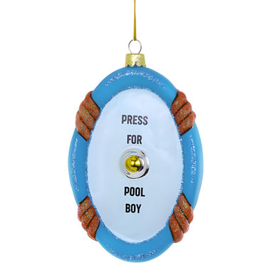 Press For Pool Boy Ornament