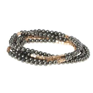 Stone of Positivity Pyrite Bracelet / Necklace - Indie Indie Bang! Bang!