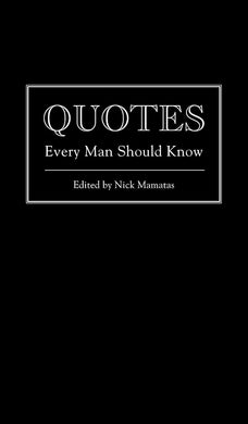 Quotes. Every Man Should Know (Hardcover) - Indie Indie Bang! Bang!