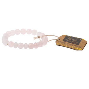 Rose Quartz Bracelet - Stone of the Heart - Indie Indie Bang! Bang!