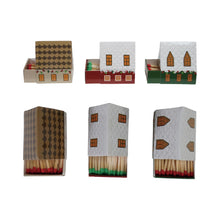 Load image into Gallery viewer, 4-1/4"L Safety Matches in House Shaped Matchbox