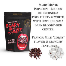 Load image into Gallery viewer, Scary Movie Popcorn Kernels - Bloody Red Popcorn
