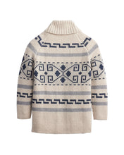 Load image into Gallery viewer, Long Westerley Cardigan - Ivory &amp; Blue | Pendleton