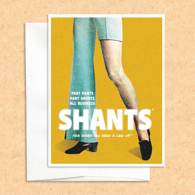 Shants Funny Quirky Card