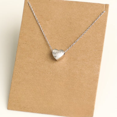 Mini Heart Silver Necklace - Indie Indie Bang! Bang!