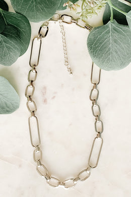 Silver Link Necklace