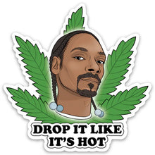 Load image into Gallery viewer, Snoop Pot Leaf Sticker - Indie Indie Bang! Bang!