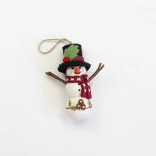 Load image into Gallery viewer, Vintage Snowman Ornament - Indie Indie Bang! Bang!