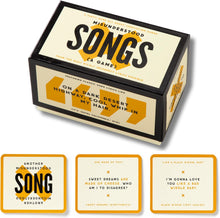 Load image into Gallery viewer, Misunderstood Songs – Party Game with 300 Cards Featuring Uniquely Incorrect Lyrics of Songs, Suitable for 2-8 Players - Indie Indie Bang! Bang!