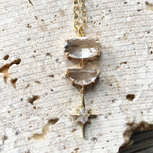 Load image into Gallery viewer, Double Crystal Starburst Necklace - Indie Indie Bang! Bang!