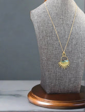 Load image into Gallery viewer, &quot;Full Of Hope&quot; Sun Rays Half Moon Necklace - Indie Indie Bang! Bang!