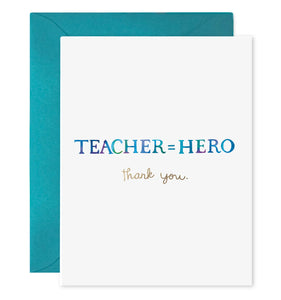 Teacher = Hero Card - Indie Indie Bang! Bang!