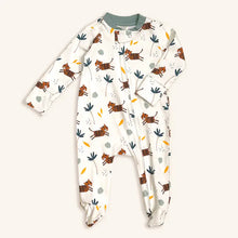 Load image into Gallery viewer, Tiger Zipper Footie Romper (Organic Cotton) - Indie Indie Bang! Bang!