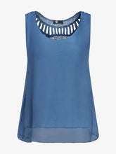 Load image into Gallery viewer, Lightweight Sleeveless Top with Embroidered Crochet Detail - Indie Indie Bang! Bang!