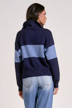 Load image into Gallery viewer, Navy Light Blue Stripe Pullover Sweater | Elan - Indie Indie Bang! Bang!