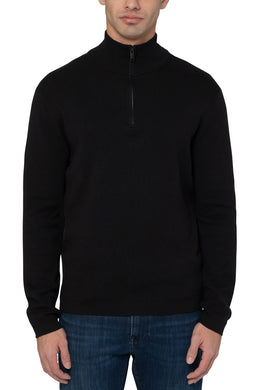 Half Zip Sweater- Black - Indie Indie Bang! Bang!