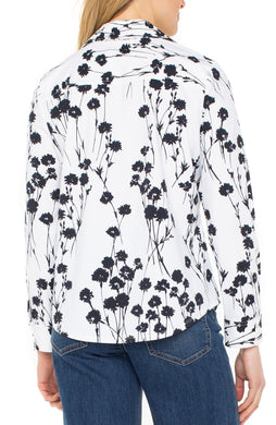 Black + White Floral Blouse - Indie Indie Bang! Bang!