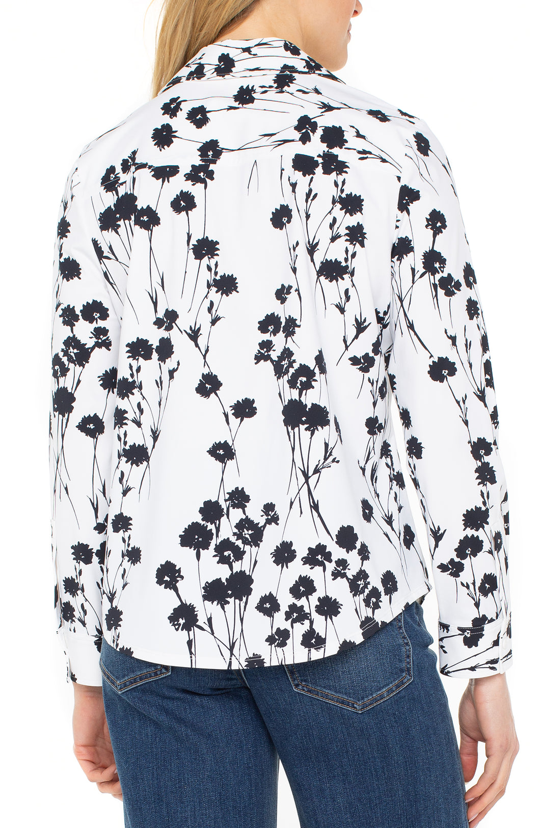 Black + White Floral Blouse - Indie Indie Bang! Bang!