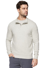 Load image into Gallery viewer, Hero 1/4 Zip Pullover in Heather Grey - Indie Indie Bang! Bang!