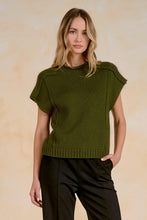 Load image into Gallery viewer, Bev Crew Neck Cap Sleeve Sweater | Elan