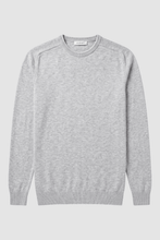 Load image into Gallery viewer, Vernon Raglan Silver Crewneck Sweater