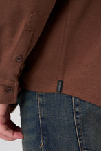 Load image into Gallery viewer, Flap Pocket Knit Overshirt - Chocolate Sauce
