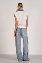 Load image into Gallery viewer, Capped Sleeve Demi Denim Sweater - Indie Indie Bang! Bang!