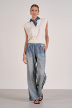 Load image into Gallery viewer, Capped Sleeve Demi Denim Sweater - Indie Indie Bang! Bang!