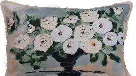 Blue Floral Vase Pillow - Indie Indie Bang! Bang!