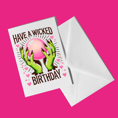 Have a Wicked Happy Birthday Card - Indie Indie Bang! Bang!