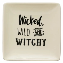 Load image into Gallery viewer, Stoneware Plate with Spooky Saying - Indie Indie Bang! Bang!