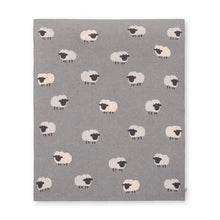 Load image into Gallery viewer, Wooly Sheep 3D - Organic Cotton Jacquard Knit Baby Blanket - Indie Indie Bang! Bang!