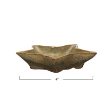 Load image into Gallery viewer, Stoneware Star Shaped Plate