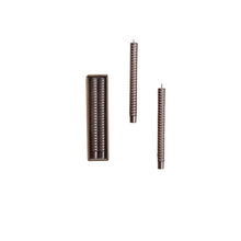 Load image into Gallery viewer, Unscented Champagne color Faceted Taper Candles in Box, Set of 2 - Indie Indie Bang! Bang!