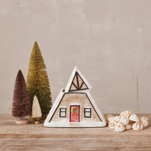 Load image into Gallery viewer, Stoneware Cabin Shaped Jar with Lid - Indie Indie Bang! Bang!