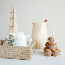 Load image into Gallery viewer, Carved Mango Wood Basket Weave Tray
