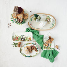 Load image into Gallery viewer, Botanical Holiday Stoneware Platter