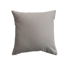 Load image into Gallery viewer, Cotton Chambray Pillow with Embroidered Floral Pattern