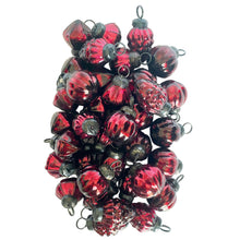 Load image into Gallery viewer, Embossed Burgundy Mercury Glass Ornaments S36 - Indie Indie Bang! Bang!