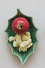 Load image into Gallery viewer, Holly Shaped Plate and Toothpick Holder - Indie Indie Bang! Bang!