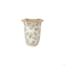 Load image into Gallery viewer, Pine Cone Stoneware Scalloped Planter/Vase