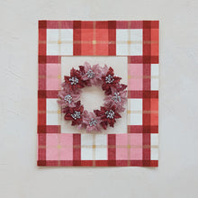 Load image into Gallery viewer, Glitter Poinsettia Wreath Ornament