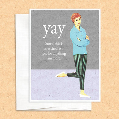 Yay Excited Card