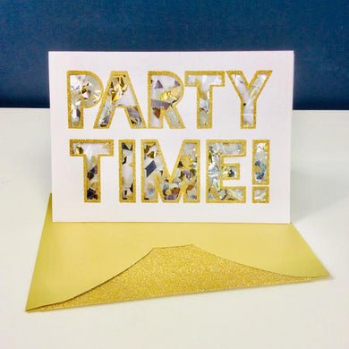 Party Time Confetti Card - Indie Indie Bang! Bang!