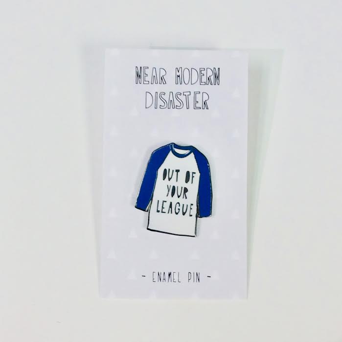 Out of Your League enamel pin - Indie Indie Bang! Bang!
